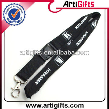 Black color cheap custom beer lanyard